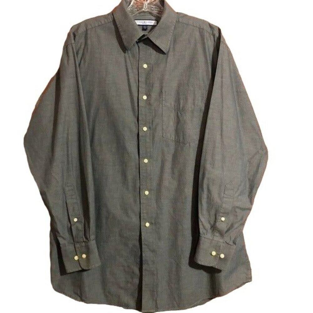 Tommy Hilfiger Long Sleeve Button Down Dress Shirt | Men's Size 15 1/2